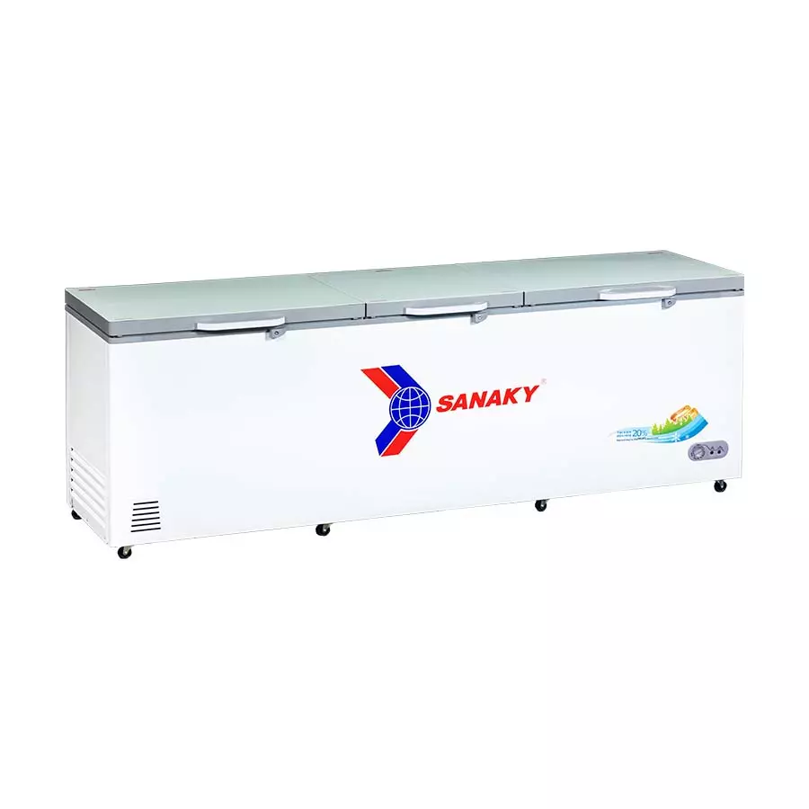 Tủ đông 900 lít Sanaky VH-1199HYK với thiết kế nắp mở ngang