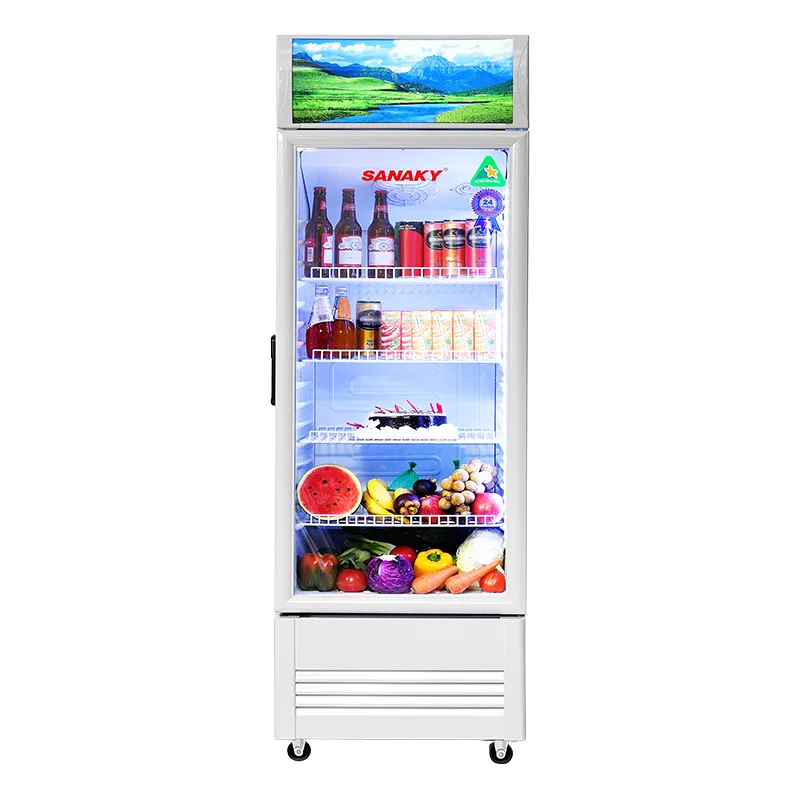Tủ mát 240 lít Sanaky VH-2589K cửa kính trưng bày